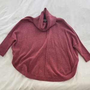LOFT Mauve Cowl Neck Sweater